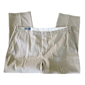Polo Ralph Lauren‎ Preston Pant BIG Cotton Khaki Chino Pants Men's 50Bx32 Cotton